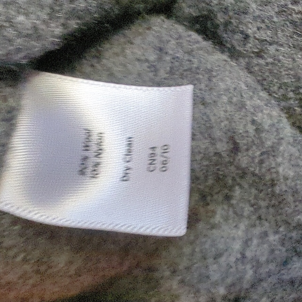 Talbots Charcoal Wool Jacket with Ruffle Accent - Picture 5 of 5